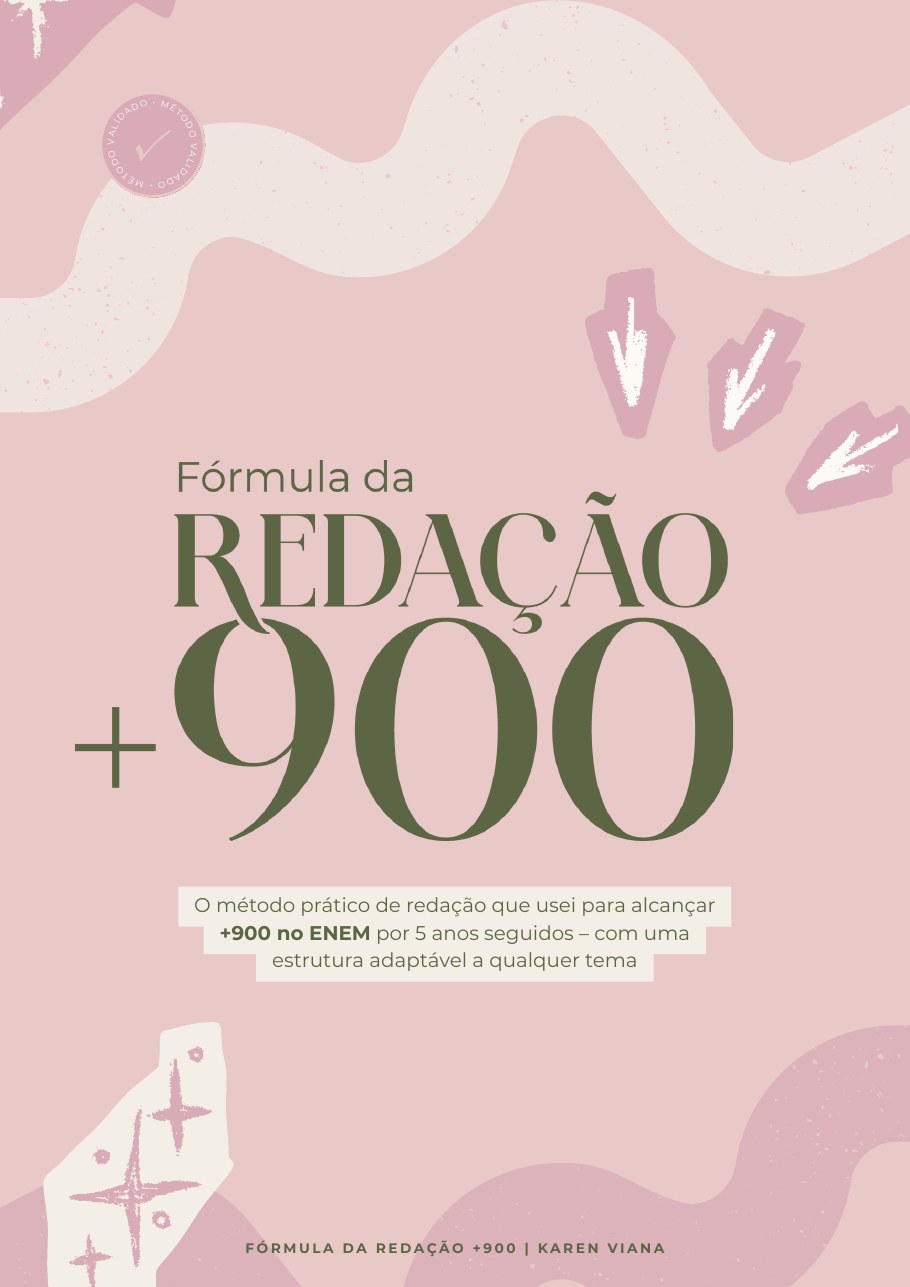 Capa do ebook Fórmula da Redação +900, de Karen Viana